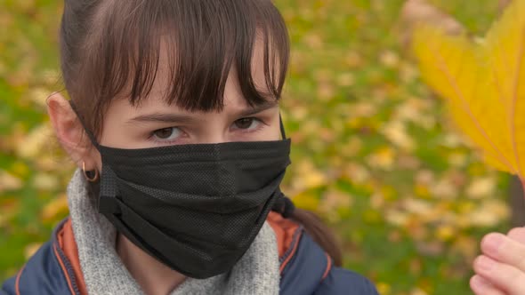 Teen with brown leaf. 