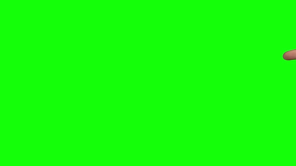 Arm of Male Pointing at Something. Green Screen. Close Up