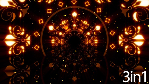Mandala Neon Lights