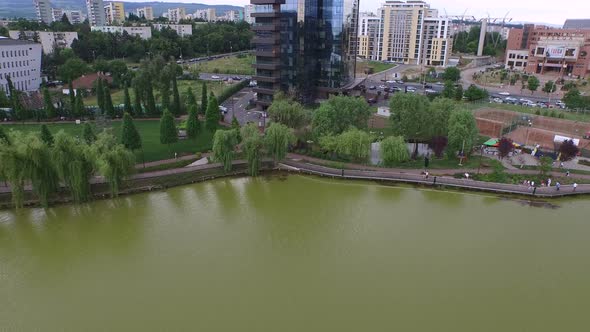 Aerial view of Iulius Park