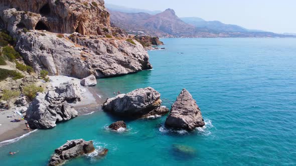 Exotic Island at the South of Crete with the Amazing a Beach Greece