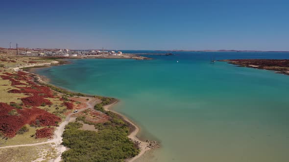 Withnell Bay, Burrup Peninsula, Karratha, Western Australia 4K Aerial Drone