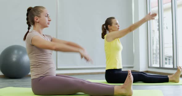 Two Woman Yoga