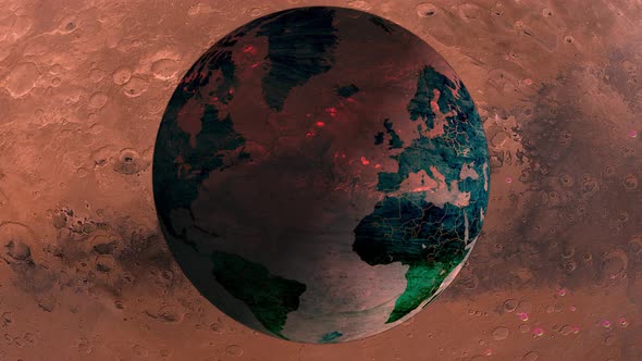 Globe Spinning Earth planet Animation Background
