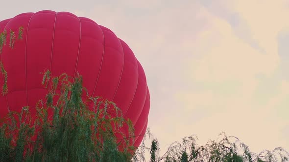 Air Balloon Lifting Into Sky, Romantic Travel, Entertainment for Couples in Love