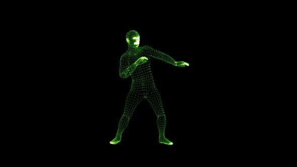 Dancing Man Vertices 3D