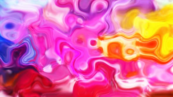 Red Pink Yellow Color Abstract Liquid Effect