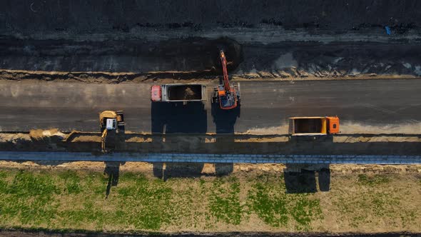 Construction Of A Highway, A Bypass Road Outside The City