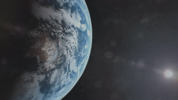 Male Eye Zoom to Earth