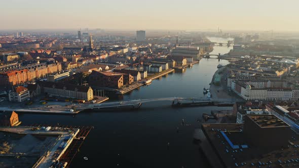 European Architecture with Canal Waters in Between, Denmark