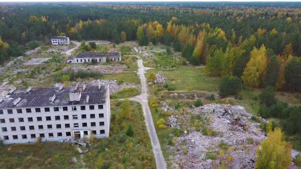 Super Secret Soviet Abandoned Military Ghost Town Irbene in Latvia. 