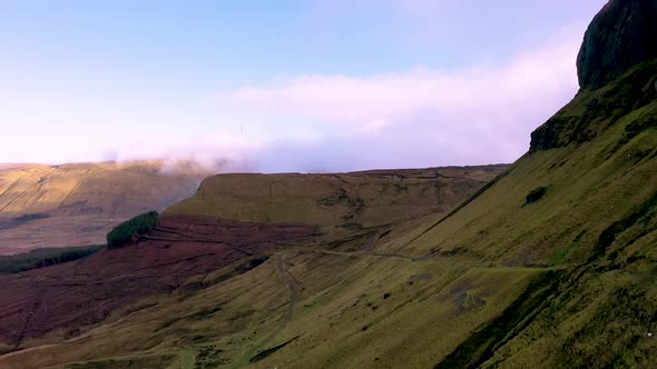 The Dramitic Mountains Surrounding the Gleniff Horseshoe Drive in County Sligo, Ireland