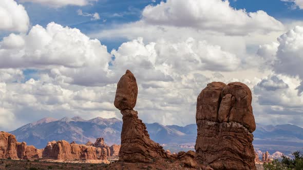 Time lapse of Balanced Rock in Arches National Park