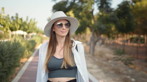 Portrait of a Beautiful Young Girl in Glasses