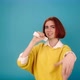 Red Haired Lady Plays Singing - VideoHive Item for Sale