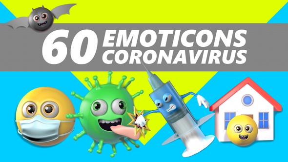 60 Emoticons Coronavirus