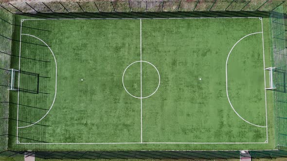 Empty Football Soccer Field