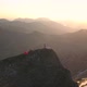 Revealing Aerial Shot Of Morning Mood On A Mountain Summit In Switzeralnd - VideoHive Item for Sale