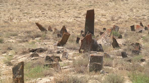 Tombstones And Obelisks in The Prehistoric Cemetery