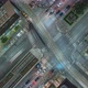 Night Time Lapse Birds Eye View Of Traffic In Downtown 01 - VideoHive Item for Sale