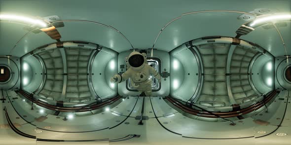 VR360 Interior of Space Station