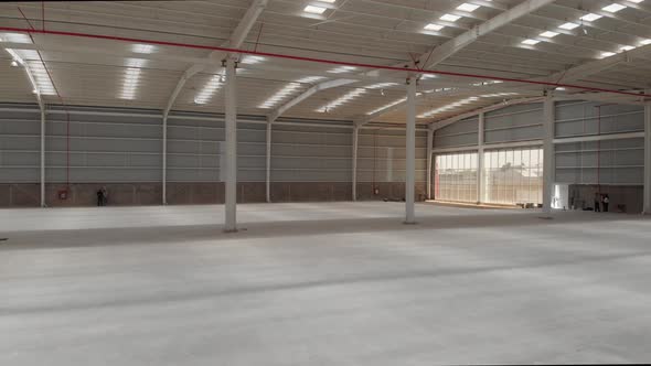 Interior of an Empty Warehouse