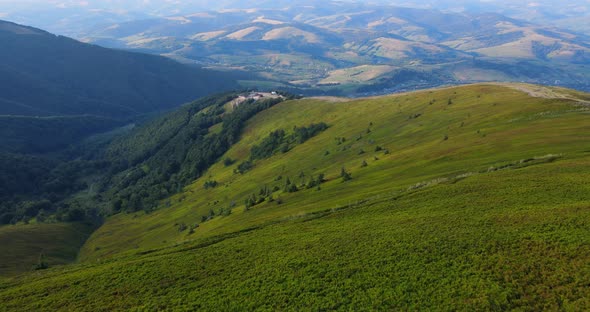 Mountains From A Bird's Eye View. Carpathians