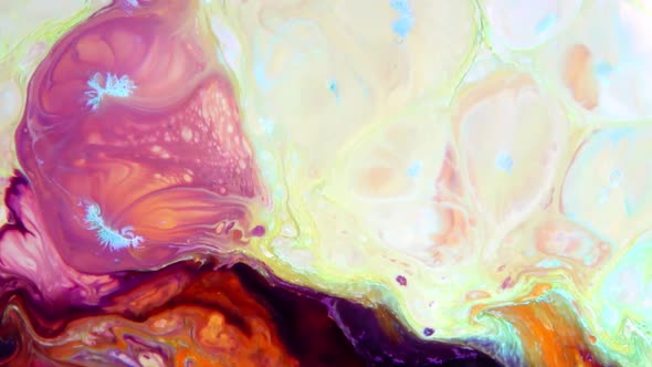 Abstract Background With Psychedelic Magical  Painting In Vivid Colors 16