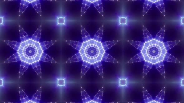 Blinking Neon Light Beam Kaleidoscope Loop 4K 07