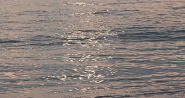 Sunset Sunlight Ray on The Sea Surface