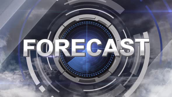 Weather Map News Intro Graphic