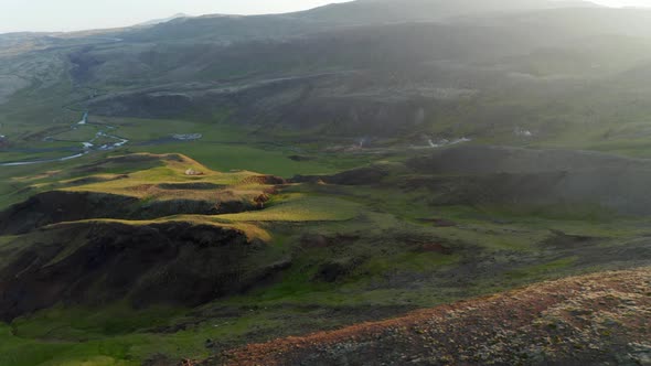 Discovering the Beauty of Earth Aerial View of Iceland Landscape