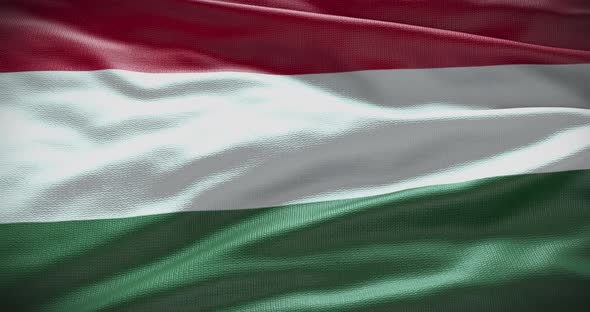 Hungary waving flag loop