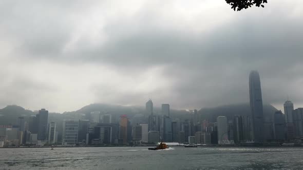 Hong Kong In Rainy Day