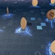 Decentralized finance and cryptocurrency transactions abstract on blue data - VideoHive Item for Sale