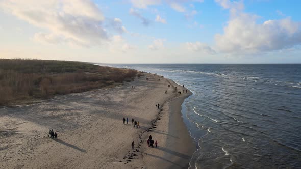 Beach and the river