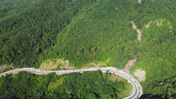 a Highway in the Mountains