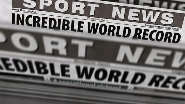 Sport news newspaper printing press alt
