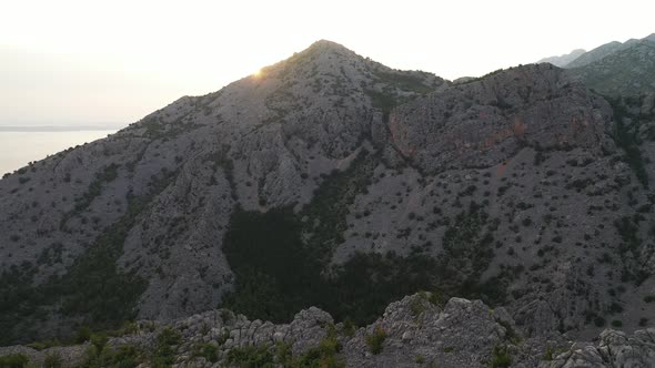 Sunset in the mountains