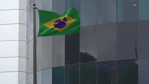 Brazil Flag Background 4K