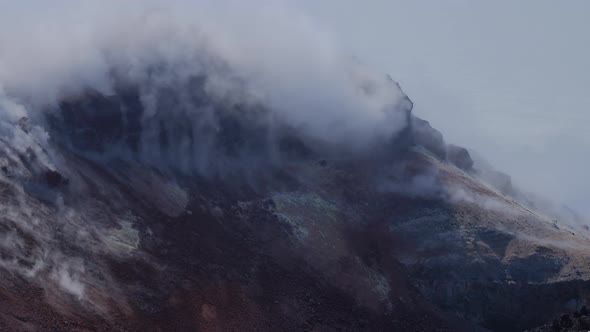 Caldera of Avachinsky Stratovolcano Also Known As Avacha Volcano