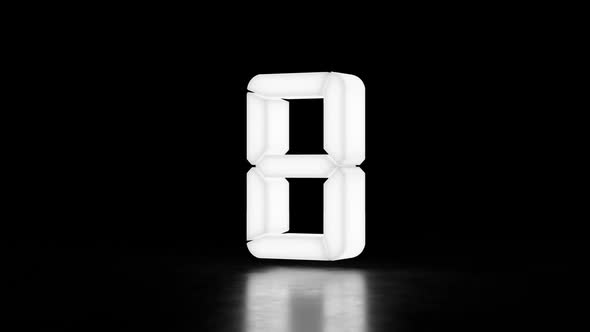 Countdown 3D Digital Clock