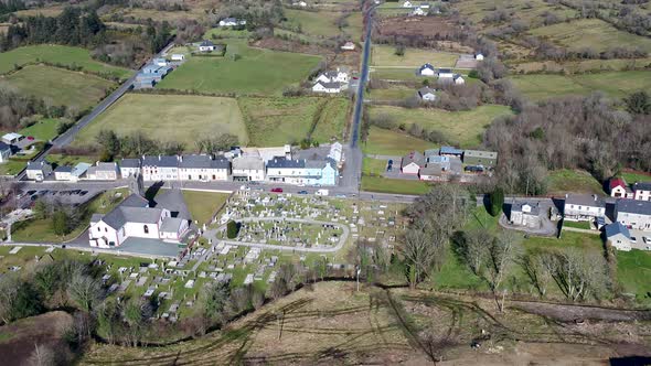 Aerial View of Frosses in County Donegal  Ireland