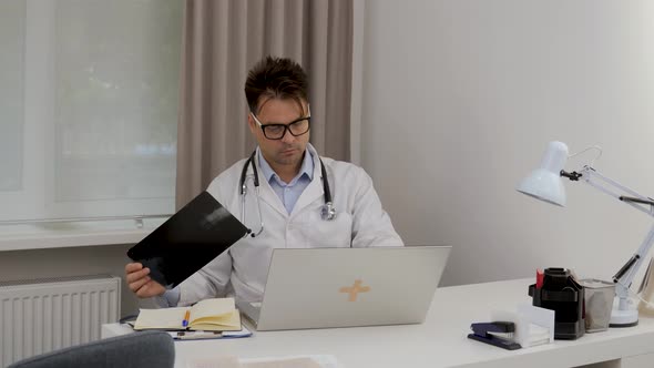 Doctor in His Office