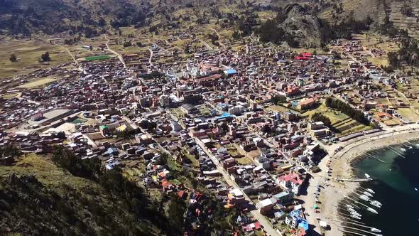 Copacabana on Lake Titicaca in Bolivia