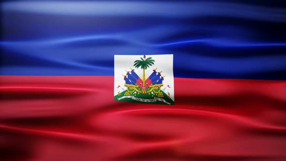 Haiti Flag Waving