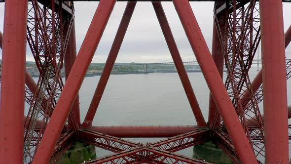 A Bridge Spanning the Forth of Firth in Edinburgh Scotland