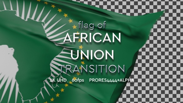 Flag of African Union Transition | UHD | 60fps alt