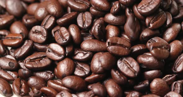 Roasted coffee beans