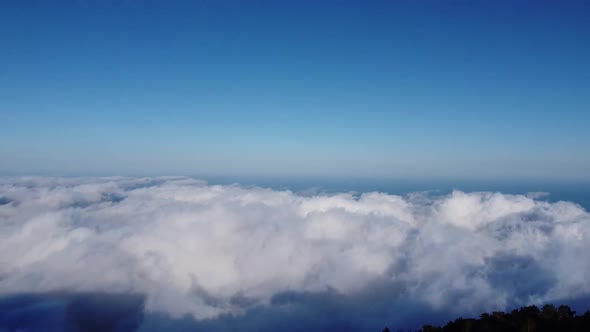 sunset above clouds - stock video